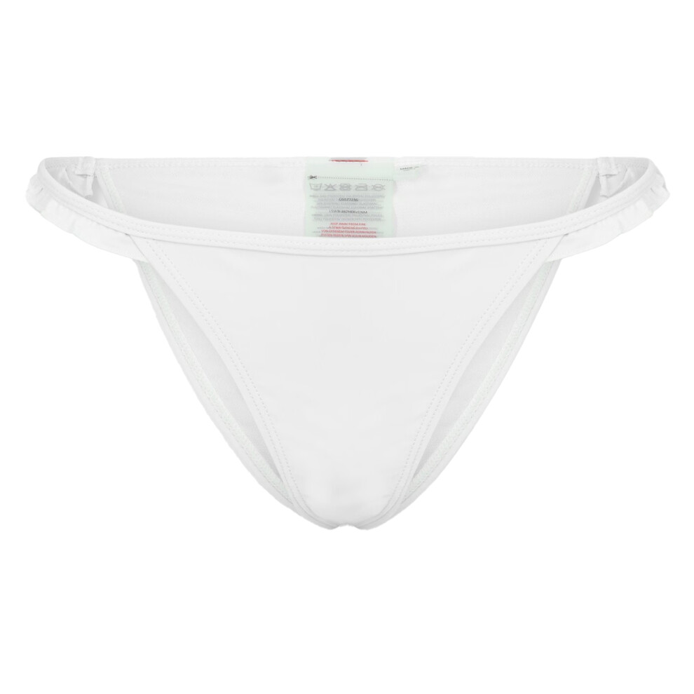 Brave Soul (10 Uk, White) Womens/Ladies Frilled Bikini Bottoms