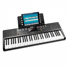 RockJam RJ361 61 Key Beginner Digital Piano Keyboard, Portable Electronic Music Keyboard with Sheet Stand, Power Supply, Note Stickers & Lessons