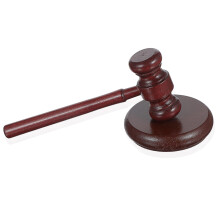 Gavel and Block Set - Walnut Judge Gavel - Compact Durable Court Auction Meeting