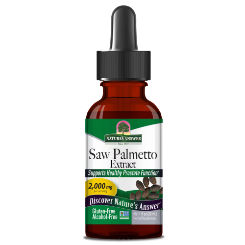 Nature's Answer, Εκχύλισμα Palmetto, Безάλκοολ, 2,000 mg, 1 fl oz (30 ml)