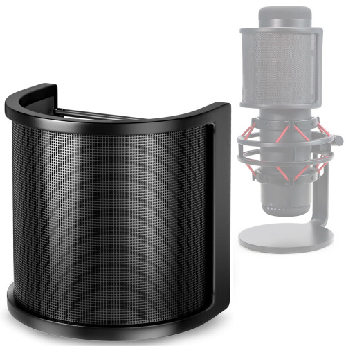 HyperX QuadCast Pop Filter - Microphone Windscreen Cover Compatible with HyperX QuadCast S USB Gaming Microphone by YOUSHARES