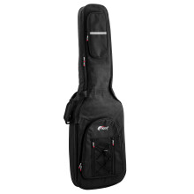 Tiger GGB42-BS Padded Gig Bag for Bass Guitar - Deluxe Case with Handle and Straps - 18mm of EPE Protective Padding - Black