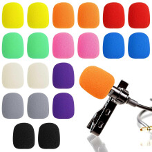 AUGSHY 20 Pack Mini Foam Microphone Covers,Mic Windscreens Headset for Noise Reducing Small Foam Protection Studio Recording Accessories Lavalier Mic