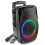 Fenton FT8LED-MK2 Portable PA Speaker System 8" with Bluetooth, Wired Microphone, Light Effect, Rechargeable Battery, Remote Control & AUX Input – 3 1