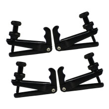 Mikinona Violin Fine Tuners 4Pcs Black Brass String Adjusters for 3/4 and 4/4 Violins Practical Universal Violin Parts for Precise String Tuning