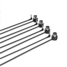 CME TRS MIDI Cable 4-Pack - TRS Type A (3.5mm - 1/8”) to 5-pin DIN, 3FT / 90CM, Low-profile - Right Angle Ultra-Thin Plugs for Compact Spaces - Idea
