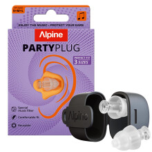 Alpine PartyPlug Ear Plugs for Concerts - New & Improved - 19dB Noise Reduction - Festival Essential Hearing Protection - Reusable Earplugs for Music