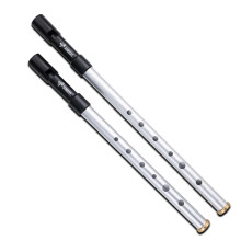 Sondery Irish Tin Whistles Set Key of C and Key of D Made from Aluminum Clear Bright Sound with Crisp Response of Wide Range Octaves Penny Whistles