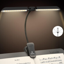 Vekkia 64 Led Music Stand Light Clip On Rechargeable, Folding Piano Light with 3 Color 5 Brightness Levels, Long Lasting up to 140 Hrs, Portable Pr