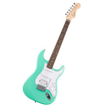 Squier by Fender Debut Stratocaster HSS Electric, Perfect for Beginners with Free Virtual Lessons, Easy-to-play Neck and Body, Sea Foam Green