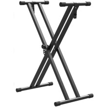 upkpvid Adjustable Double Braced X Type Keyboard Stand 49cm to 97cm, Heavy Duty Music Instrument Stand for Digital Piano 54 61 76 88 Key Keyboard and