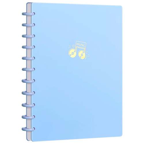 DONGLI A4 Sheet Music Folder with 20 Pockets(Blue)