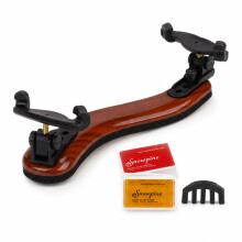 AMZZ Adjustable Solidwood Violin Shoulder Rest – Collapsible, for 3/4 & 4/4 Violins, 12" & 13" Violas, Comfortable Support