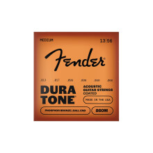 Fender 860M Phosphor Bronze Dura-Tone Coated 13-56