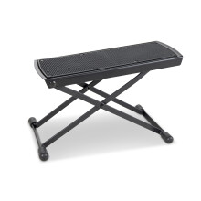 GEWA Footstool FX, footrest for guitar, black, adjustable