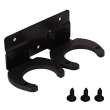 Wireless Microphone Hanger Mic Accessories Wall Mounted Space Saving Organizer Dual-use Double Hook Show With Screws Stands Holder KTV