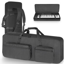 SUNDOY 49 Key Gig Bag for Electric Piano, Keyboard Backpack Case Made from 600D Oxford with 10mm Full Cotton Padding, Lightweight, Durable, & Travel