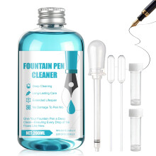 WEILAOK Fountain Pen Cleaner, 200ml Pen Nib Cleaner, Fast, Easy, Fountains Pens Cleaning Kit for Every Fountain Pen and Rollerball Pens Includes Clea