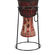 African Drum Stand, Carbon Steel Drum Floor Stand, Adjustable Percussion Holder, Musical Instrument Standing Support for Adults, Beginners, Musicians
