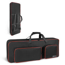 SUNDOY 61-Key Keyboard Gig Bag, Padded Electric Piano Case with 10mm Cushion, 600D Oxford Waterproof Fabric, Portable Keyboard Carrying Bag with Larg