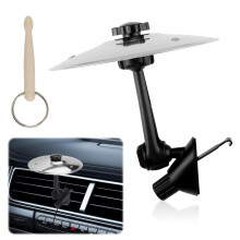 SJUNJIE 2 Pack Car Cymbal Air Vent Stainless Steel Car Symbol Drum Music Lovers Gift Mini Drum Cymbal Accessories for Automotive Ventilation Decorati