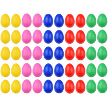 MEISH 50 Pieces Egg Shakers Percussion Eggs Musical Eggs Shakers for Party Gifts Classroom Supplies