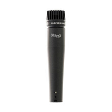 Stagg SDM70 Professional Cardioid Dynamic Microphone, 3-Pin XLR Connection, Instrumental Microphone for Guitars, Amplifiers and Drums