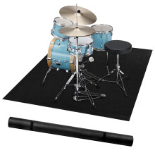 Alytree Drum Mat | 4 x 5.3Ft, Drum Rug with Non-Slip Grip Bottom & Noise Reduction, Soundproof Drum Carpet for Studio, Apartment, Outdoor, Electric D