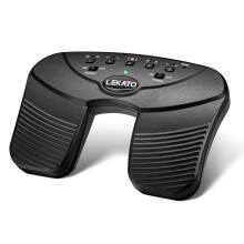 LEKATO Bluetooth Page Turner Pedal, Rechargeable Wireless Page Turner, Silent Foot Pedal for Tablets Smartphones, Music Practise Reading App Controll