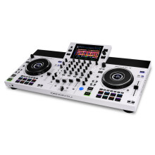 Denon DJ SC LIVE 4 WHITE - Standalone DJ Controller with Stems on 4-Decks, Wi-Fi Streaming, Build-in Speakers, Serato DJ and Virtual DJ Compatible