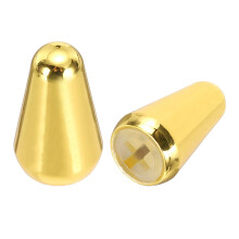 sourcing map 2Pcs 3 Way 5 Way Guitar Toggle Switch Tip, Brass Cross-Slot Push-in 4.5mm/0.18" Toggle Pickup Switch Knob Tip for ST TL Electric Guitar