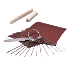 Acoustic Guitar Tools Guitar Files for Nut Sand Paper Guitar Bridge Saddle and Nut 13 Different Size Needle Files with Circular