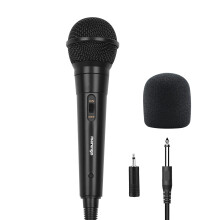 Marengo Handheld Wired Microphone, Cardioid Dynamic Vocal Mic with 13ft Cable and ON/Off Switch, Ideally Suited for Speakers, Karaoke Singing Machine