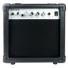 Rockjam GA-20W 20 Watt Guitar Amplifier with Headphone Output and Effects Black