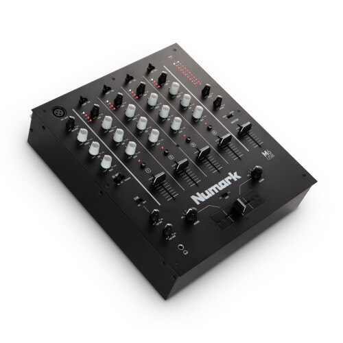 Numark Numark M6 USB 4-Channel DJ Mixer with Built-In Audio Interface, 3-Band EQ, Microphone Input and Replaceable Crossfader with Slope Control