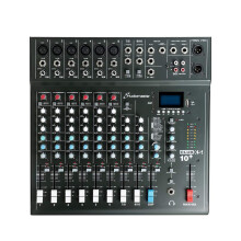 Studiomaster CLUB XS10+ 10 Channel Audio Mixer - Bluetooth, DSP Effects, USB & SD Media Recorder, Footswitch Control for Live Sound & Home Recording