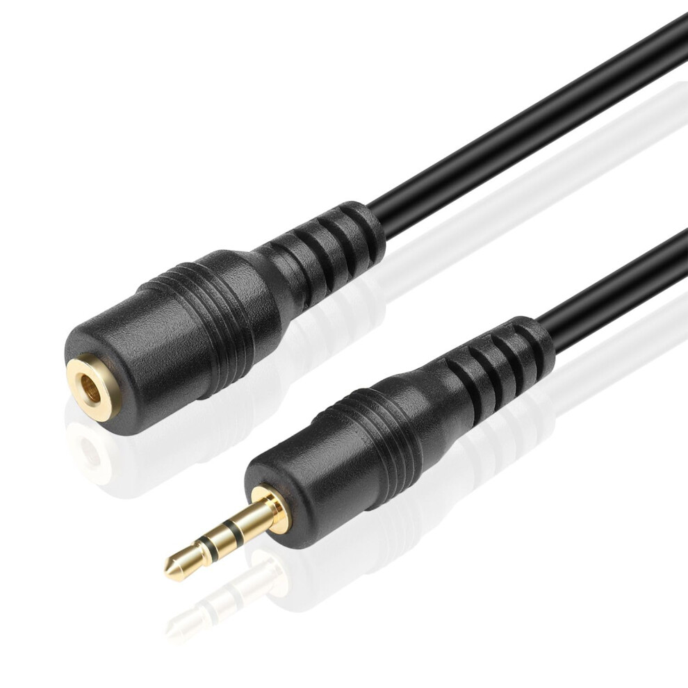 Photos - Cable (video, audio, USB) TNP 2.5mm Extension Cable  - 2.5mm TRS Extension Cable Male to Female Aux Stereo Audio Adapter Jack Extender Subminiat(3 FT)
