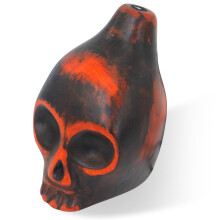 Aztec Death Whistle - 125 dB Authentic Human Scream Sound, Loud Skull Whistle for Halloween Pranks, Haunted House, Scary Prop