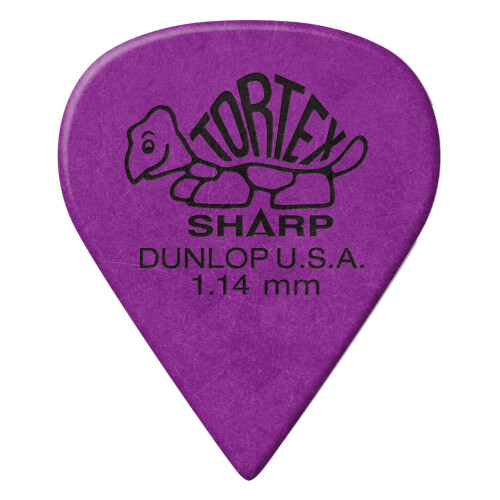Dunlop Tortex Sharp 114 Purple (Pack of 12) 2
