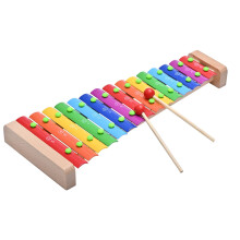 LIEKE Xylophone Wooden 15 Tones Glockenspiel Musical Instrument Toy Gift for Kids Adults Children