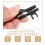 Lapel Microphone Clips Lavalier Mic Metal Tie Foam Covers Windscreen Shield Replacement Kit (10 Sets Collar Clip+Windshield) 6