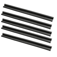 5 Pcs Twin Door Draft Stopper, Double Side Under Door Bottom Seal Strip Noise Blocker, 43.5 Inch Length Adjustable,Black