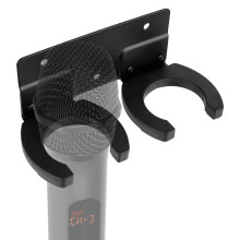 Geekria for Creators Microphone Wall Mount Holder, Wired and Wireless Mics Storage Hanger, Space-Saving Design for Home, Office, Recording Studio, Ea