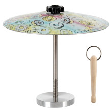 Desktop Cymbal,Mini Drum set Fun Crash Cymbal for Stress Relief,Great for Teens Adults Men Students Music(Crash Base Doughnut)