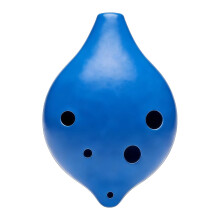 YIERM 6 Hole Ocarina Alto C Key Plastic Ocarina Practice Musical Instrument Festival Gift Home Entertainment Ocarinas for Beginner (Blue)