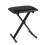 Flexzion Small Piano Bench, Folding Adjustable Keyboard Stool, Black 1