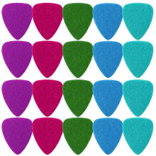 20 PCS Ukulele Felt Picks Soft Plectrums Colorful Ukulele Bass Guitar Felt Picks with Bag for Electric, Acoustic, Guitar Plectrum