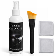 DINGSEN 200ml Piano Cleaner & Polish – Gentle Formula for Lacquered Surfaces & Keys – Removes Fingerprints & Smudges – Non-Greasy, Restore Natur