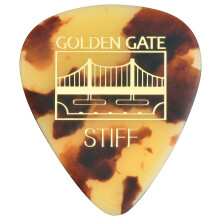 Golden Gate MP-34 Sideman Shape Guitar Picks, 1.0 mm Thickness, Dalmatian Tortoise