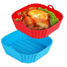 Fodere per Friggitrice Ad Aria nel Silicone, Pentola per Friggitrice Ad Aria nel Silicone, Accessori per Friggitrice Ad Aria, Forno per Friggitrice Ad
